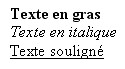 Format du texte