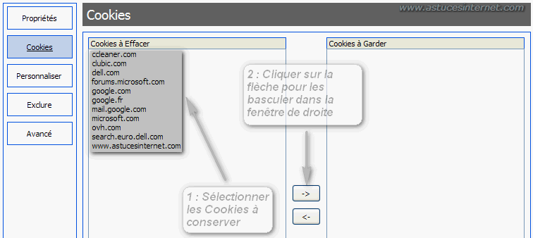 Paramétrage de CCleaner