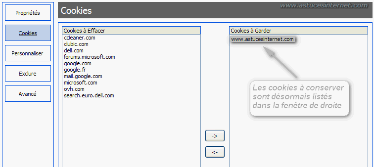 Paramétrage de CCleaner