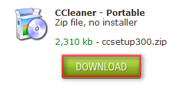 CCleaner - version portable