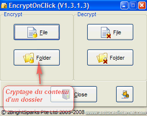 EncryptOnClick : Utilisation