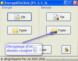 EncryptOnClick : Utilisation