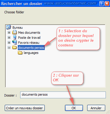EncryptOnClick : Utilisation
