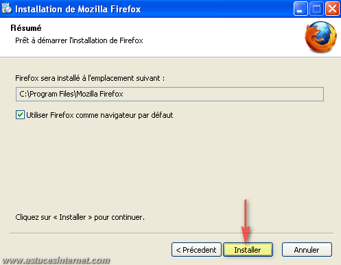 Installation du navigateur