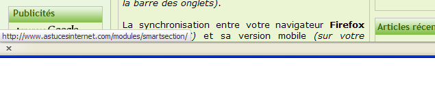 Barres d'outils de Firefox 4
