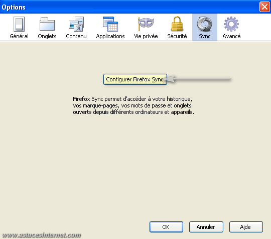 Options de Firefox