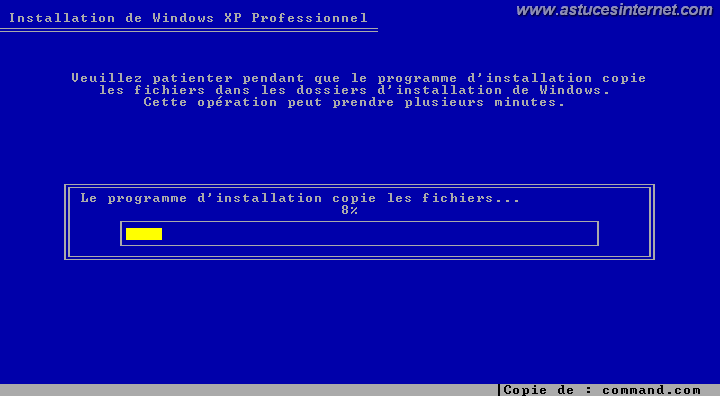 Installation de Windows
