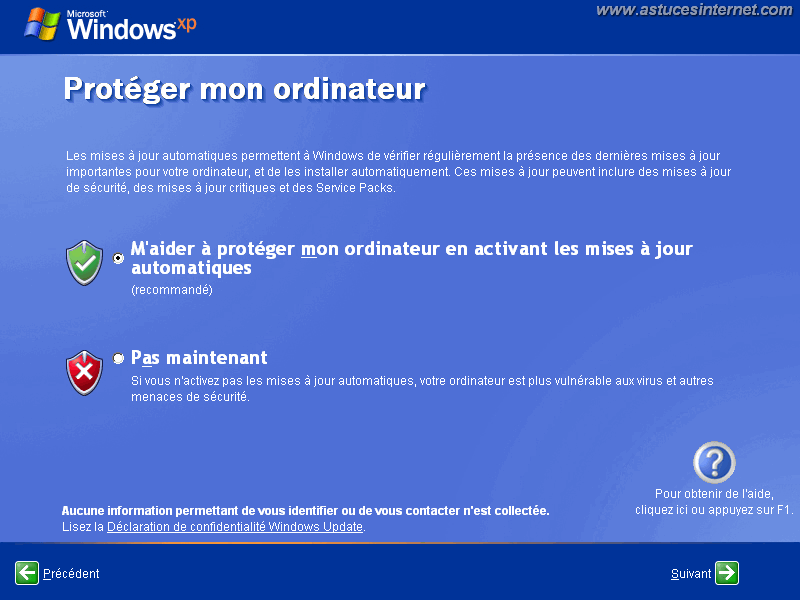 Installation de Windows