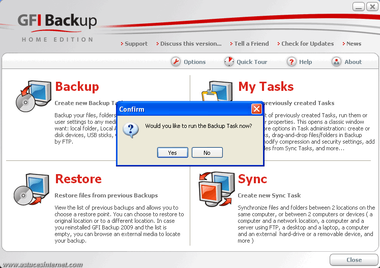 GFI Backup 2009 : Backup