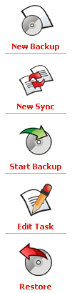 GFI Backup 2009 : My Tasks