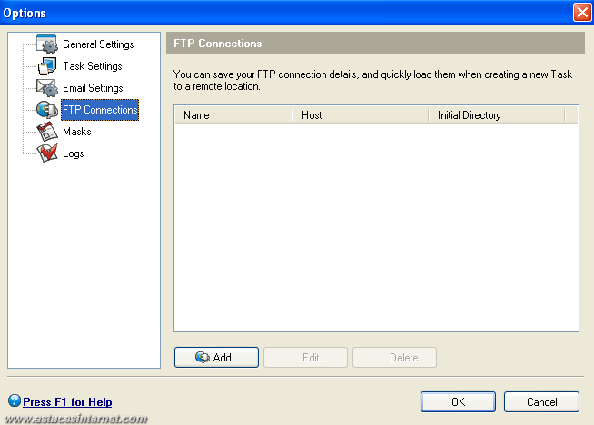 GFI Backup 2009 : Options