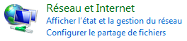 Vista : Réseau et Internet