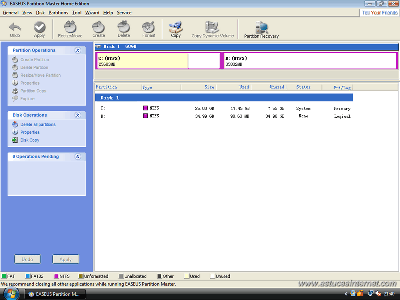 EASEUS Partition Master