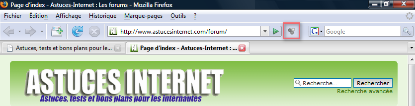 aperçu de l'interface