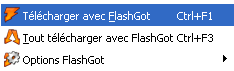 Télécharger un fichier avec FlashGot