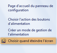 Options d'alimentation