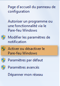 Pare-feu Windows