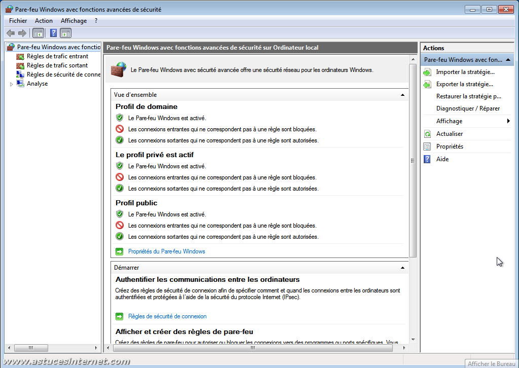 Windows 7 : gérer le pare-feu - Assistance Orange