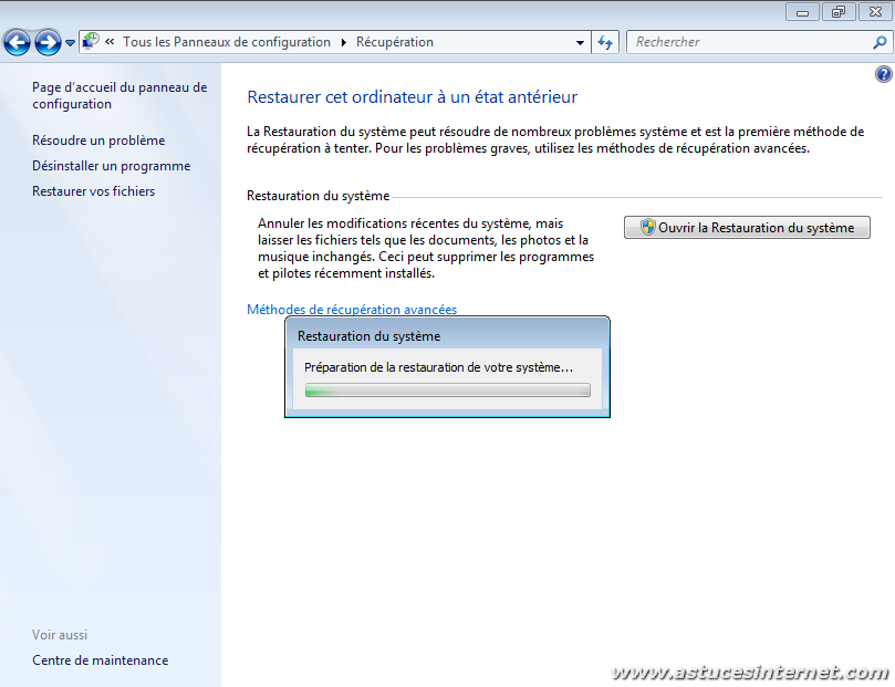 restauration système