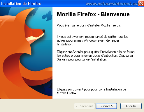 Installation Firefox