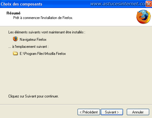 Installation Firefox