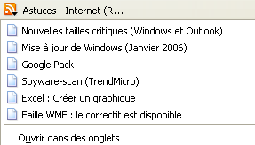 Marque page dynamique