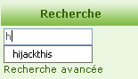 Suggestion de saisie