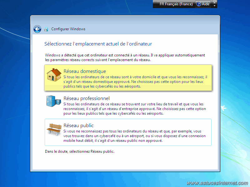 Installation Windows 7