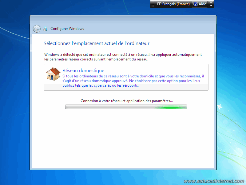 Installation Windows 7