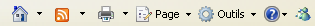 Barre de raccourcis d'Internet Explorer