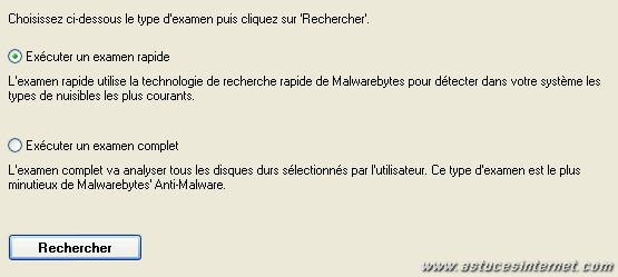 Démarer une analyse