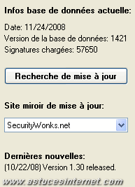 Mise à jour du logiciel