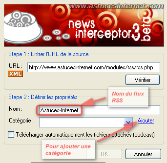 Ajouter un flux RSS