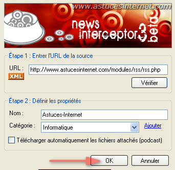 Ajouter un flux RSS