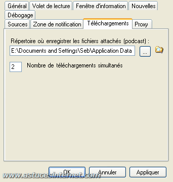 Paramétrage de News Interceptor 3 (étape 4)