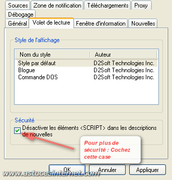 Paramétrage de News Interceptor 3 (étape 7)