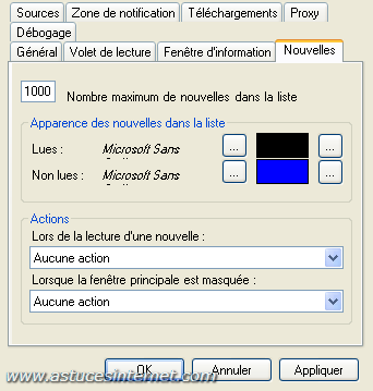Paramétrage de News Interceptor 3 (étape 9)