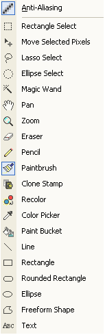 Outils de Paint.NET Outils de Paint.NET