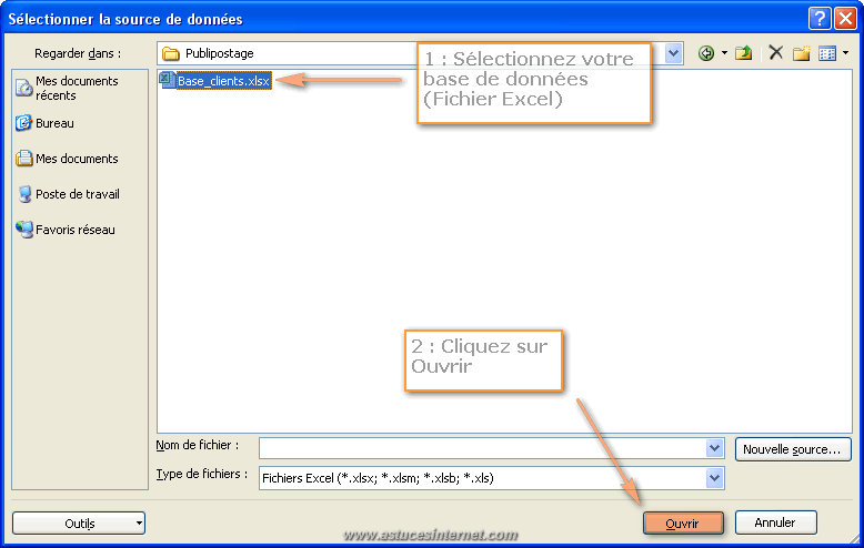 Publipostage Word 2010