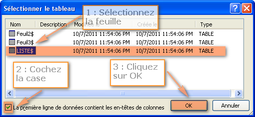 Publipostage Word 2010