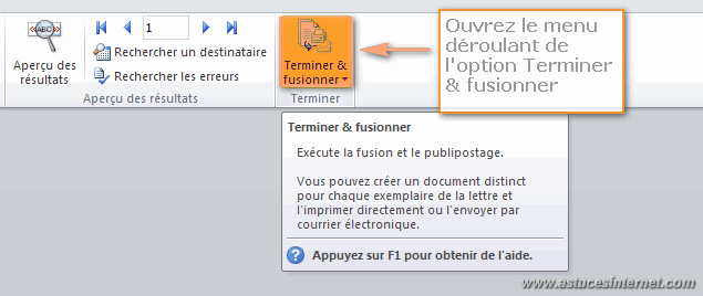 Publipostage Word 2010