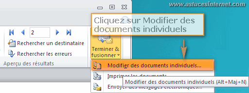 Publipostage Word 2010