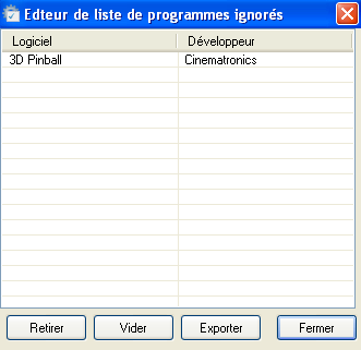 Utilisation du logiciel
