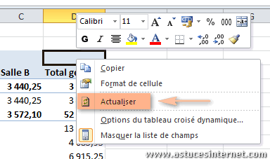 Tableau croisé dynamique
