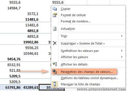 Tableau croisé dynamique