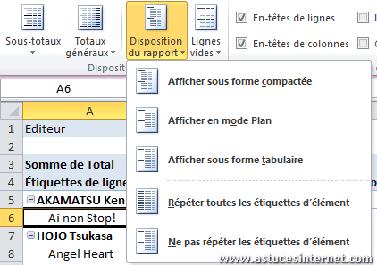 Tableau croisé dynamique