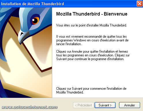 Installation de Thunderbird