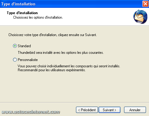 Installation de Thunderbird