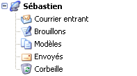 Nom du compte dans les paramètres