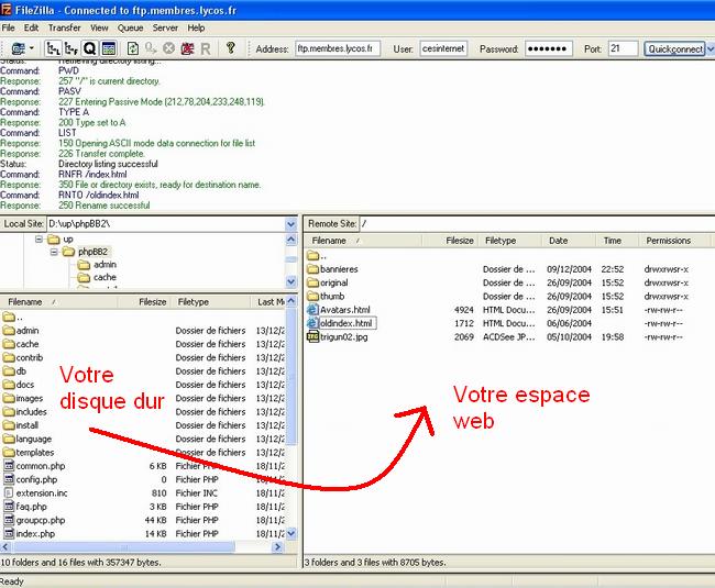 votre client FTP